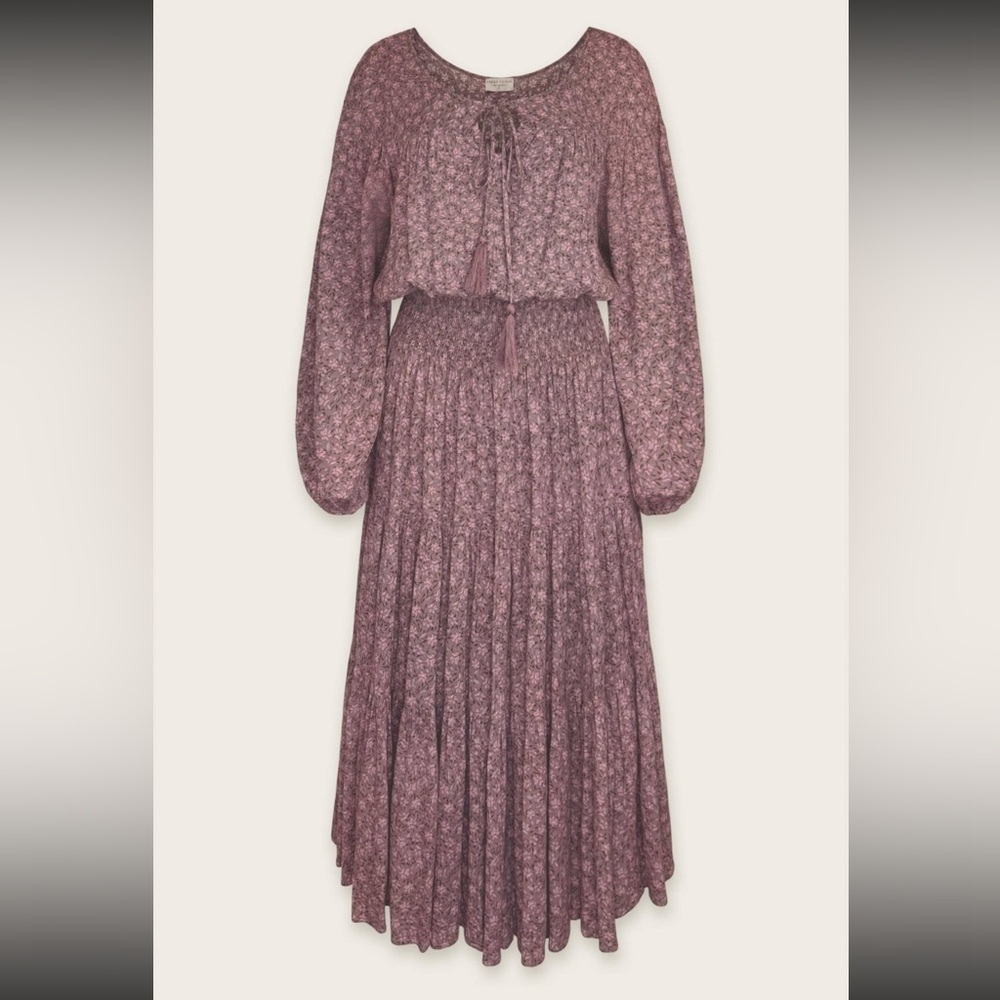 Truly Smocked Waist Tiered Midi Dress - by Dress Forum